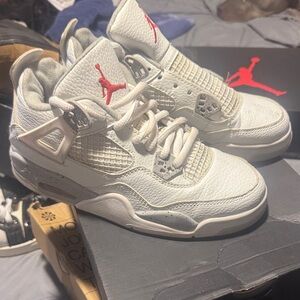 Nike Kids White and Red Sneakers